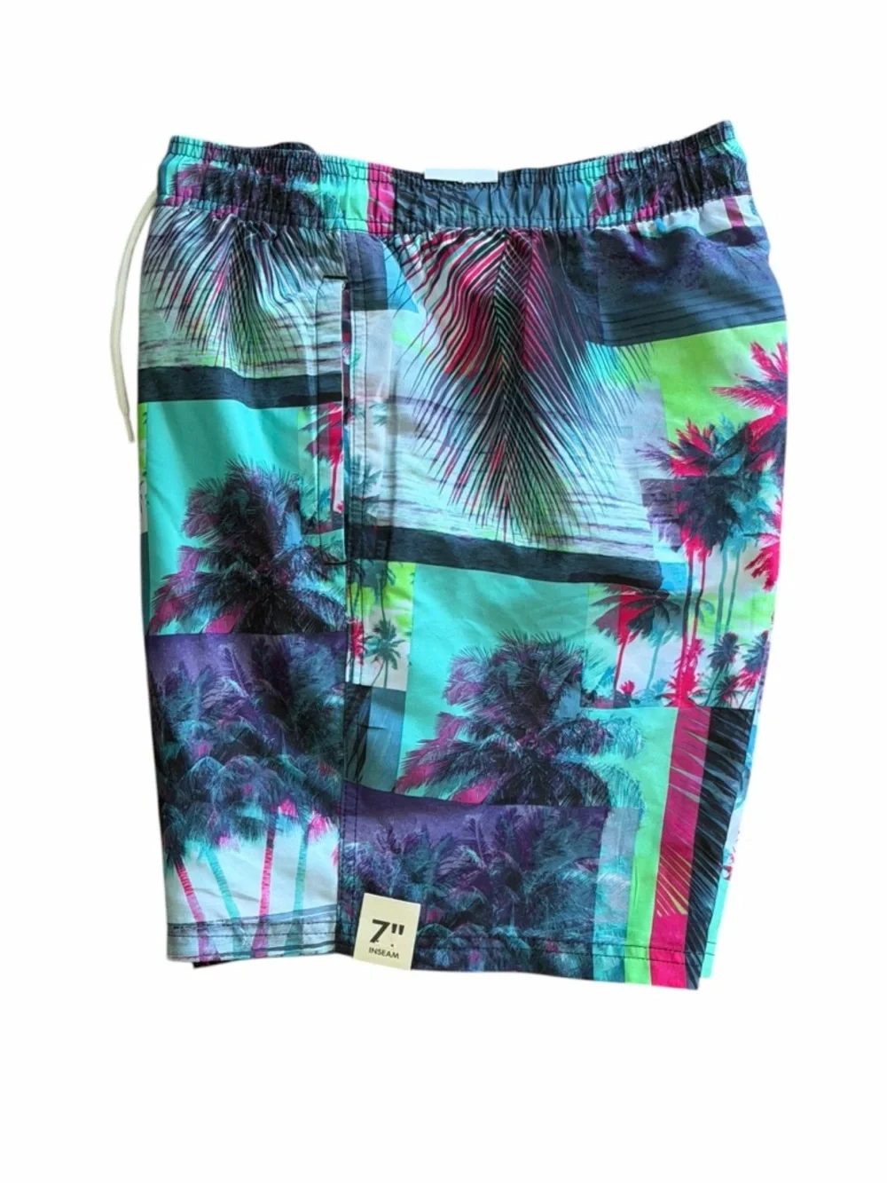 NWT M No Boundaries Pool Party Swim Trunks Men’s Graphic Print Board Shorts